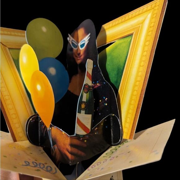 Vintage‎ Mona Lisa Pop out card - Picture 2 of 6